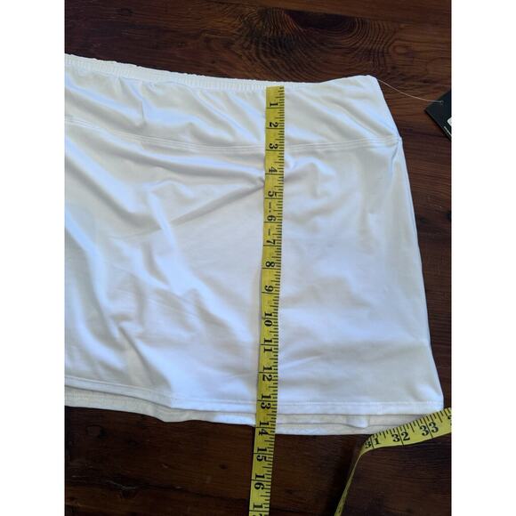 Cross Court White Tennis Skort Size XL Athletic Golf Pickleball White NWT $70 - Picture 4 of 12